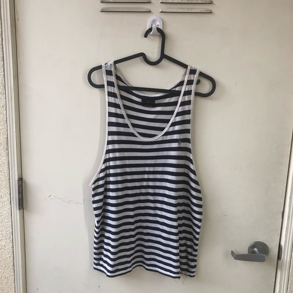 All Saints Other - black and white stripped All Saints tanktop